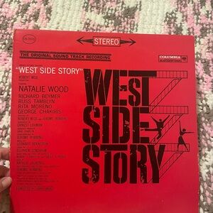 Columbia Red Album Cover - West Side Story Graphic Design